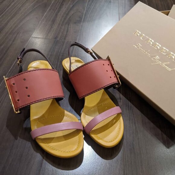 Burberry Leather Strap Sandals - Almost New - Picture 2 of 4